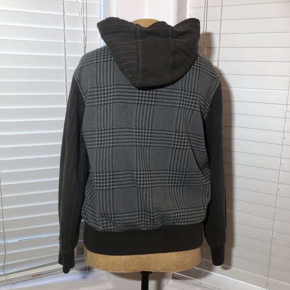 Marc Ecko men skull wings zip up hoodie grey S - Picture 4 of 6